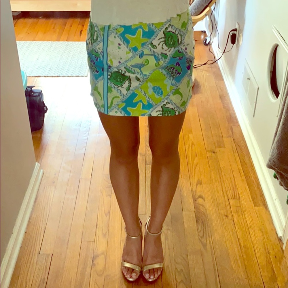 lilly pulitzer skirt with built in shorts